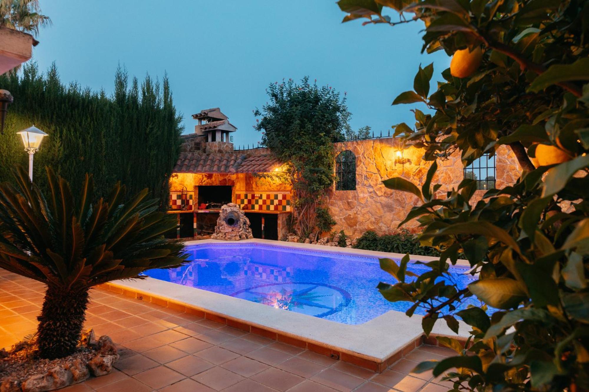 Chalet, Villa Rodeada De Naturaleza Piscina A Doce Klm De Valencia Y 7 Del Aeropuerto Экстерьер фото